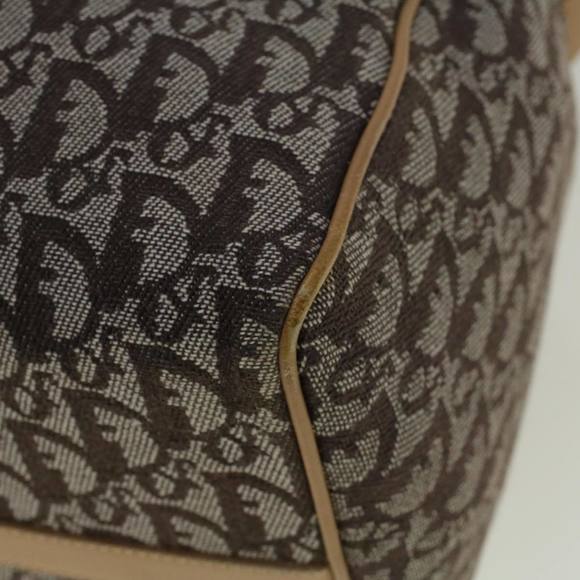 CHRISTIAN DIOR Trotter Canvas Boston Bag Beige Brown Auth 58623 - Picture 12 of 16